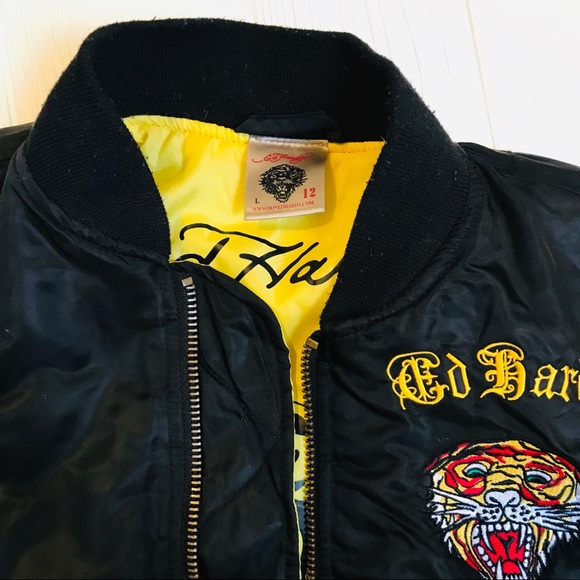 Ed Hardy Bomber Jacket - Reversible - Picture 4 of 7